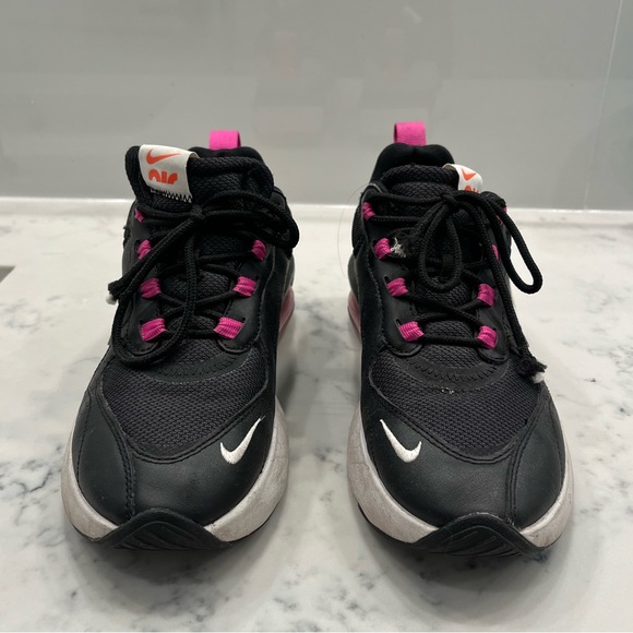 pink green and black nikes